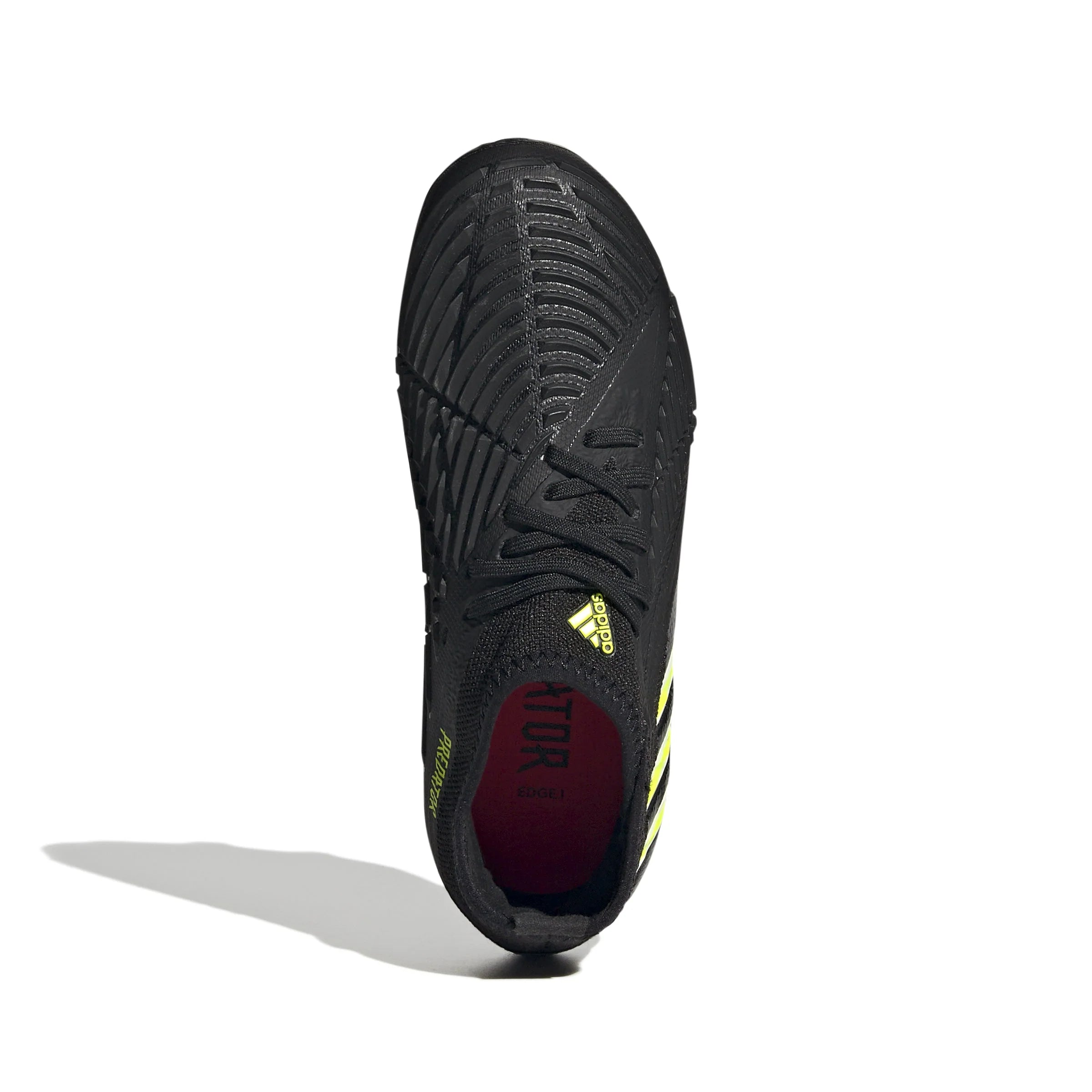 adidas Kids Predator Edge 1 FG J Soccer Cleats Black Yellow