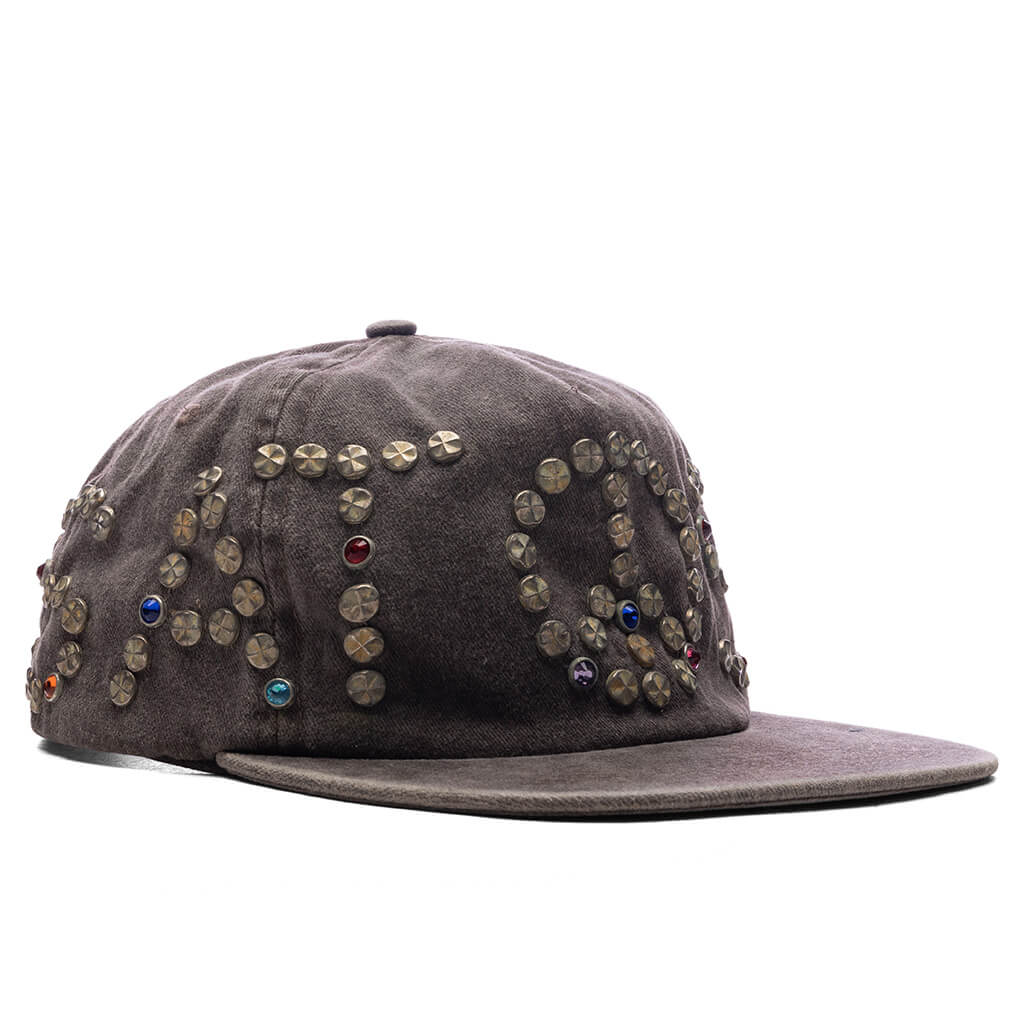 Studded Wrap Around Hat Brown
