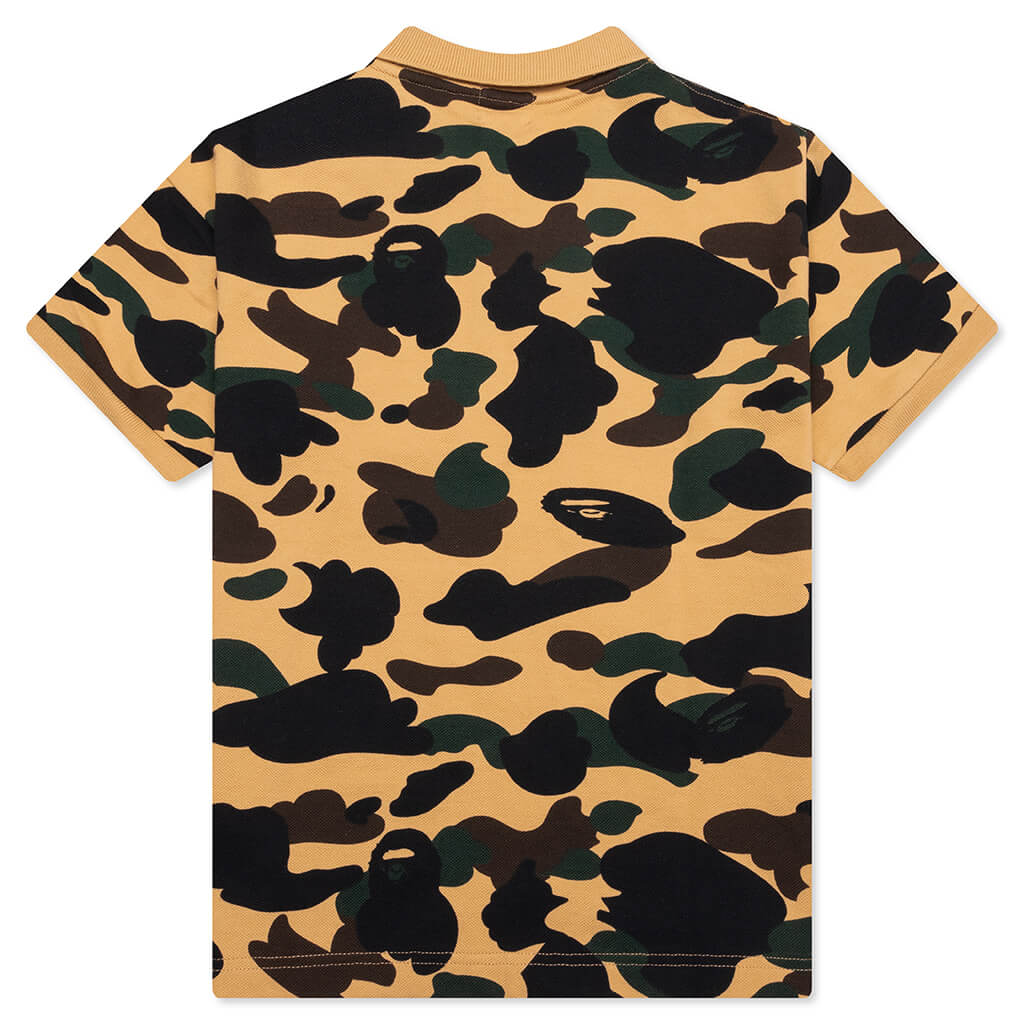 Kids 1ST Camo Polo Yellow