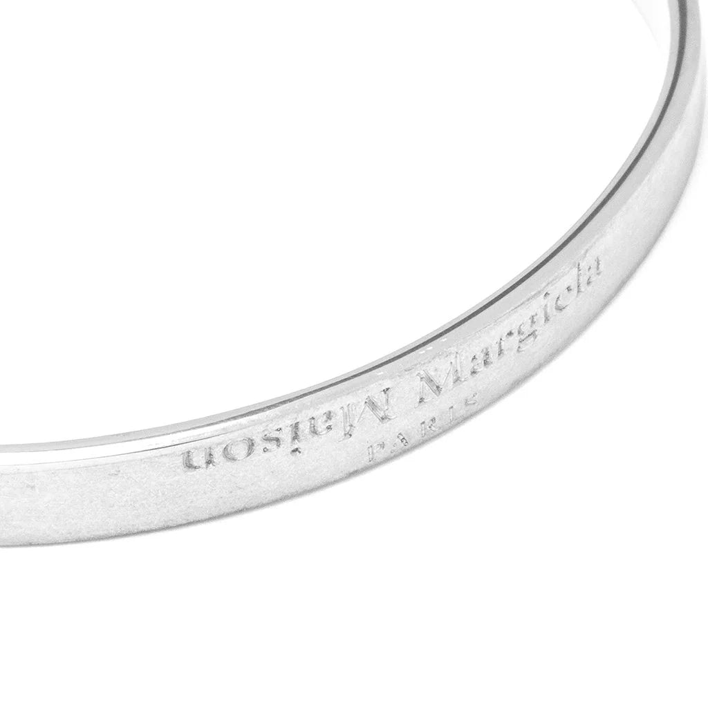 Flipped Logo Cuff Bracelet Palladio Burattato