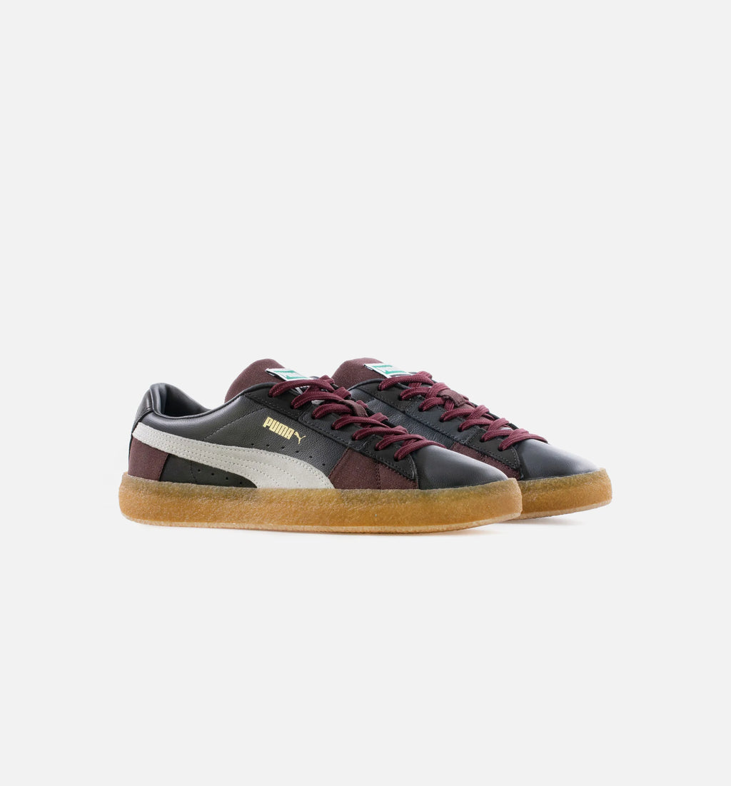 Suede Crepe Patch Mens Lifestyle Shoe Ebony Fudge Gray Violet