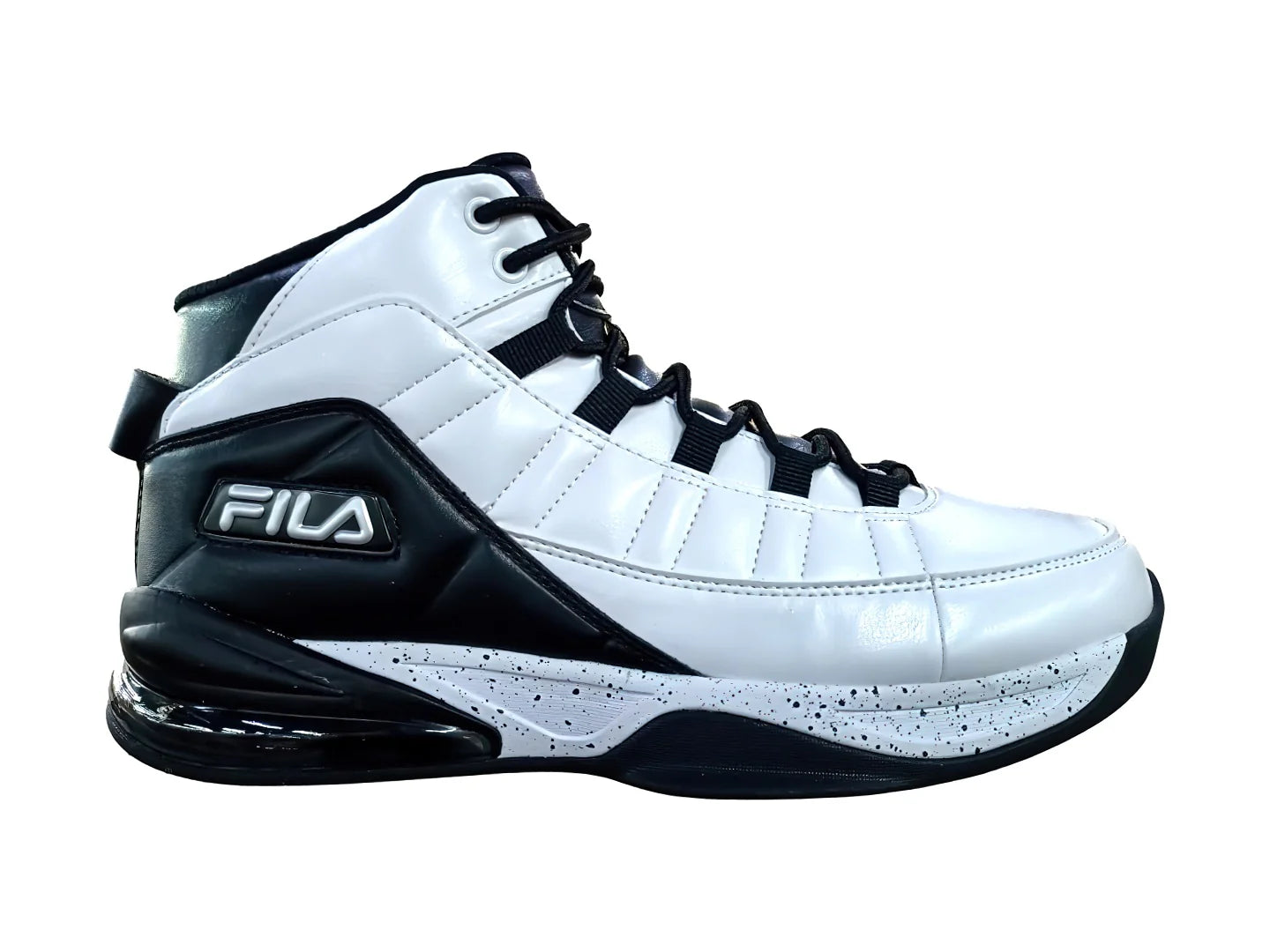 Tenis FILA Activisor Viz Blanco Negro y Plata para Hombre