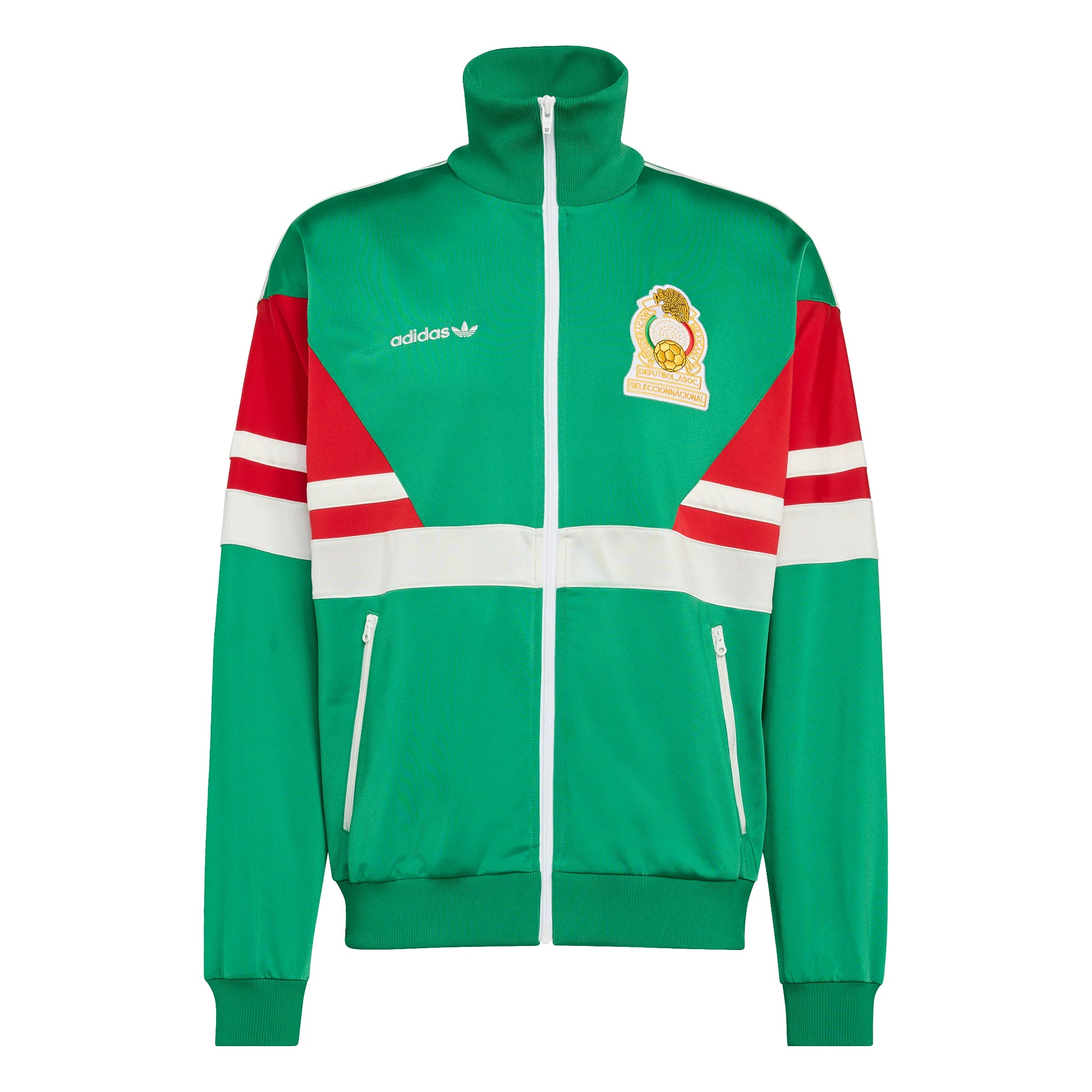 adidas Mexico Mens Soccer Track Top 1986 Green