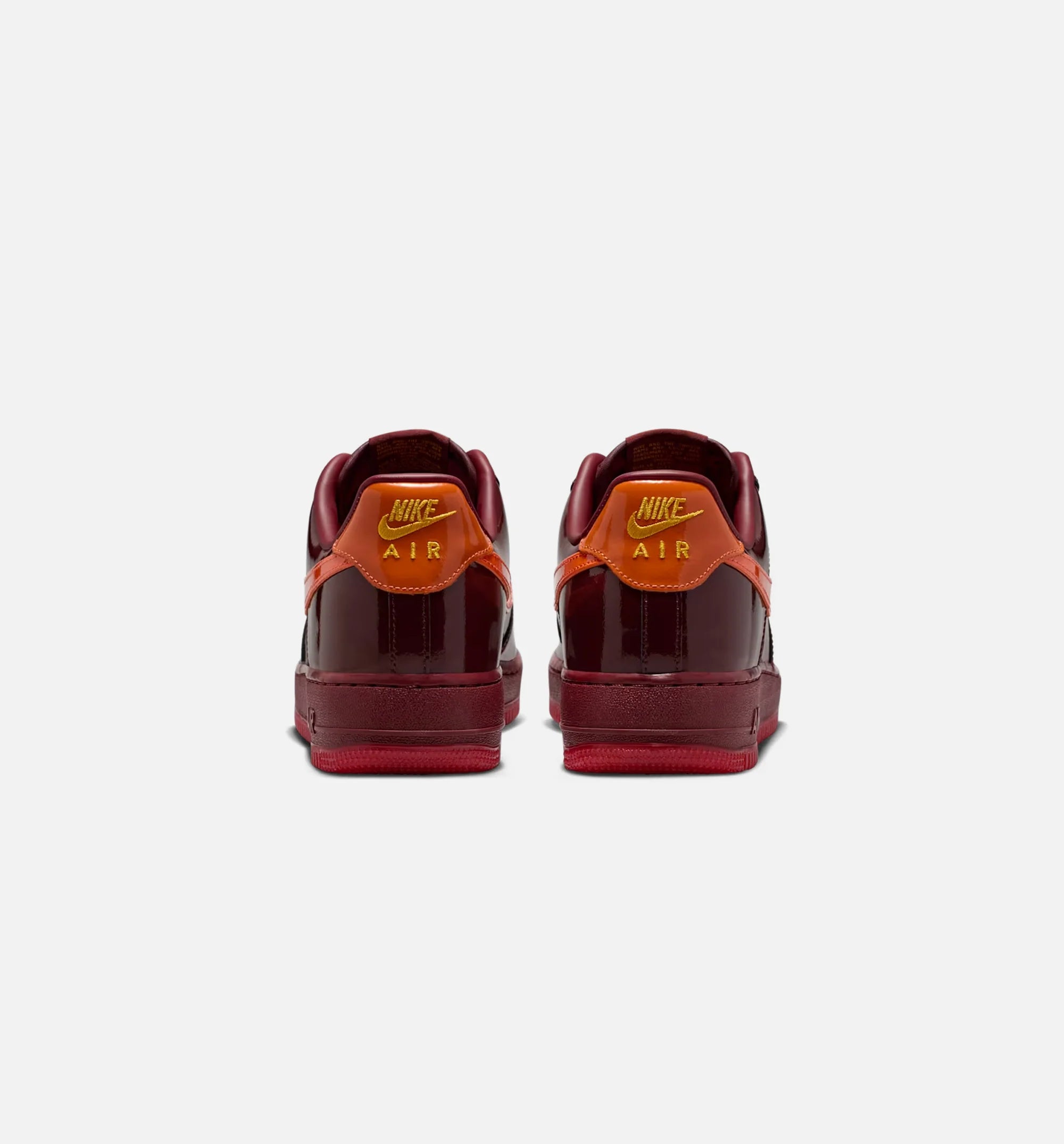 Air Force 1 Low Dark Team Red and Safety Orange Mens Lifestyle Shoe Dark Team Red University Gold Safety Orange Challenge Red
