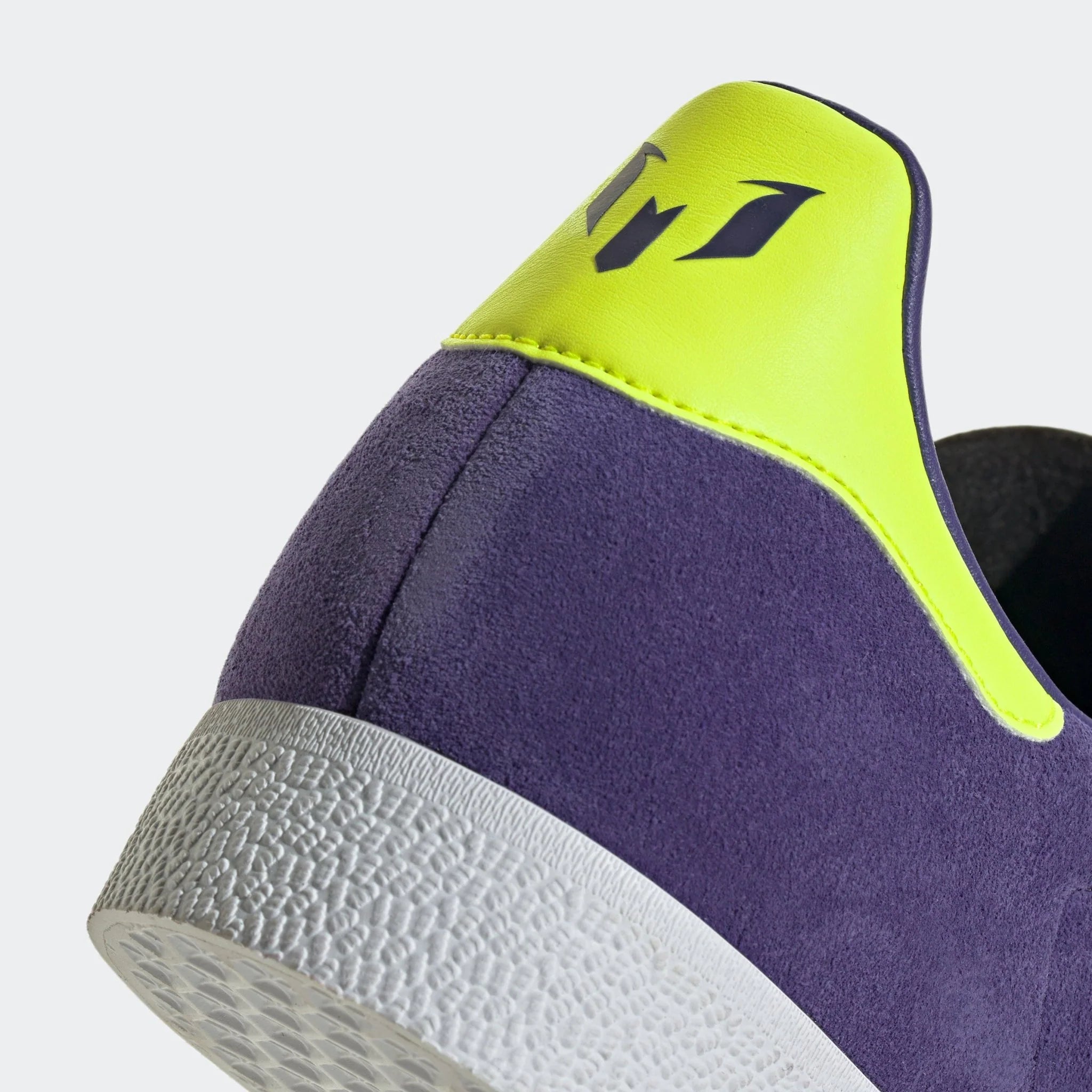 adidas Gazelle Messi Shoes Purple Lucid Lemon White