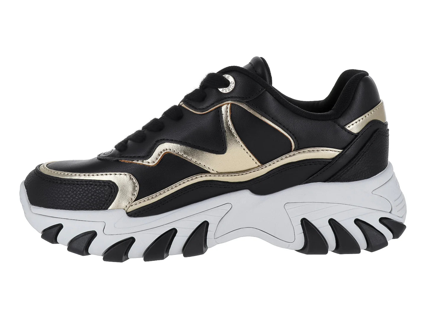 Tenis Guess Negro con Dorado para Mujer