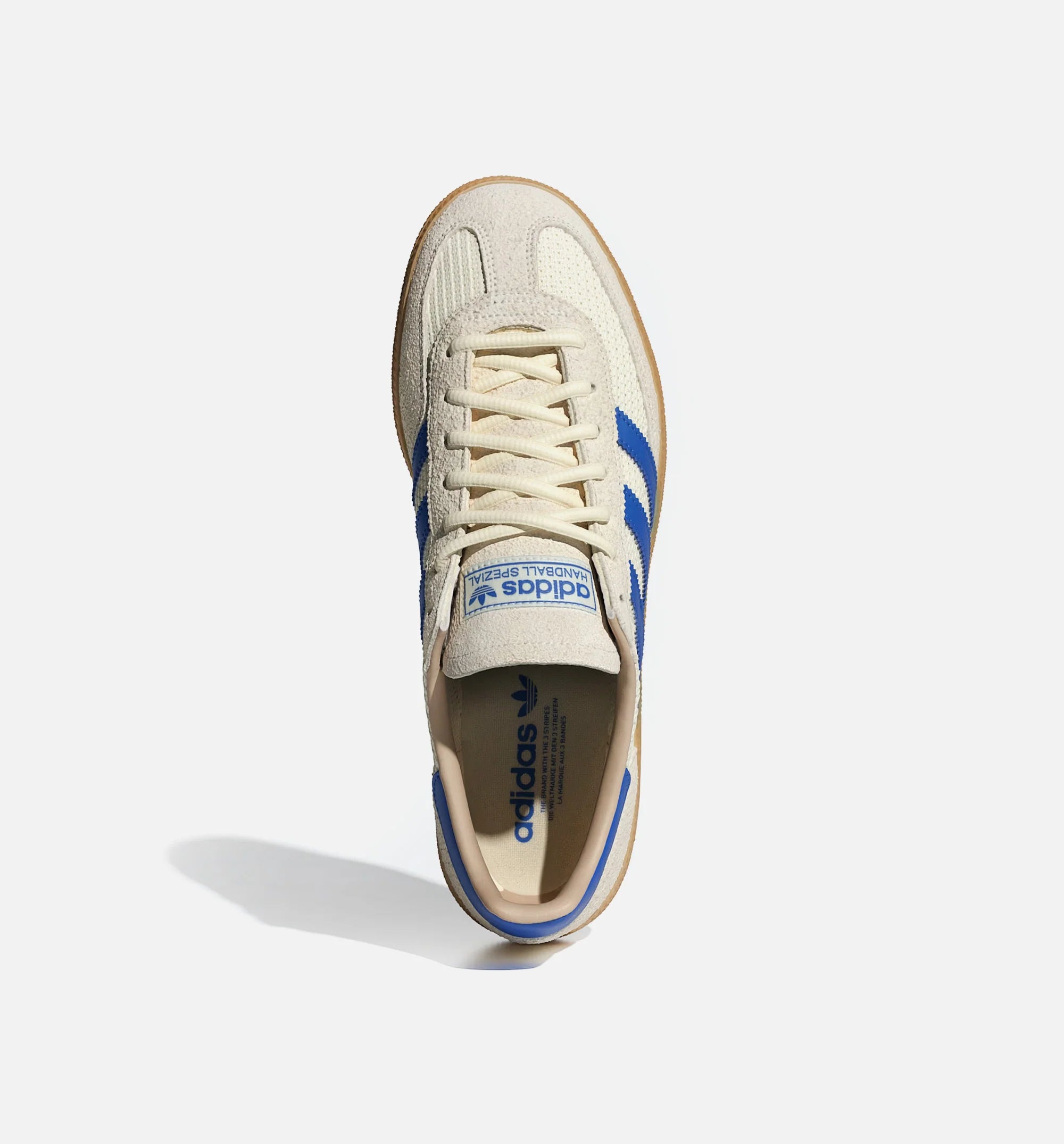 Handball Spezial Mens Lifestyle Shoe Cream White Blue Warm Sandstone