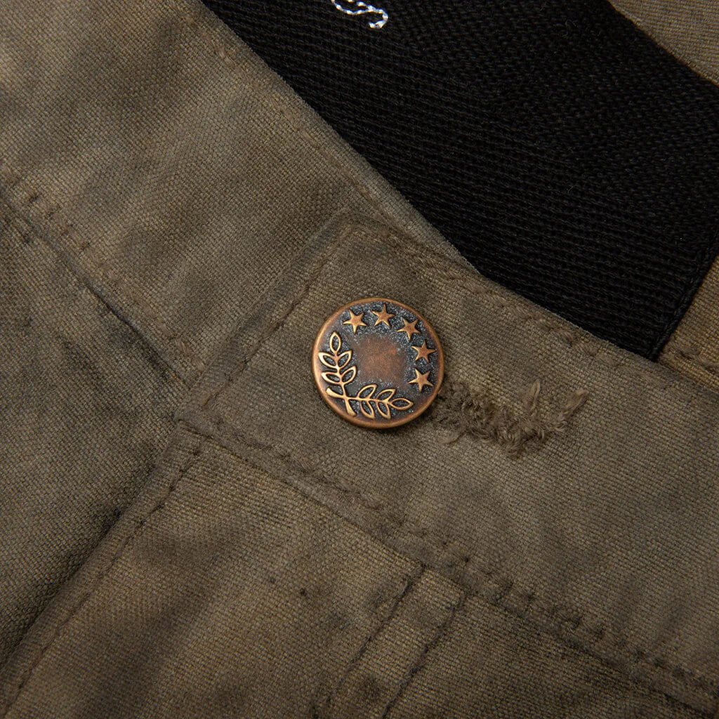 Been Thru It Waxed Canvas Double Knee Pant Brown