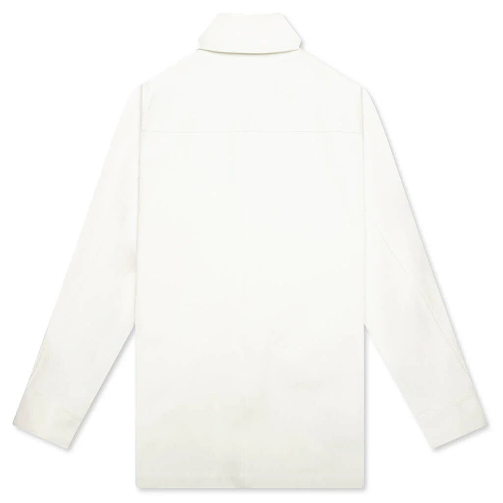 Paris Patch Pocket Overshirt Ivory