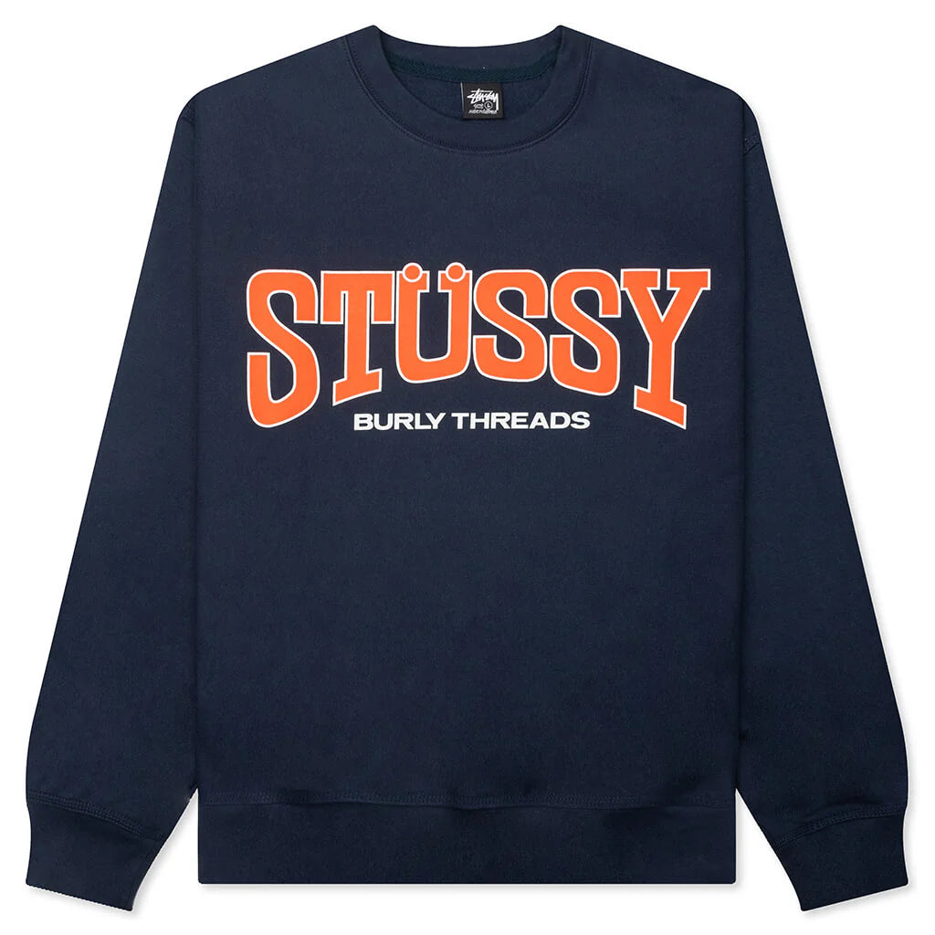 Burly Threads Crew Navy