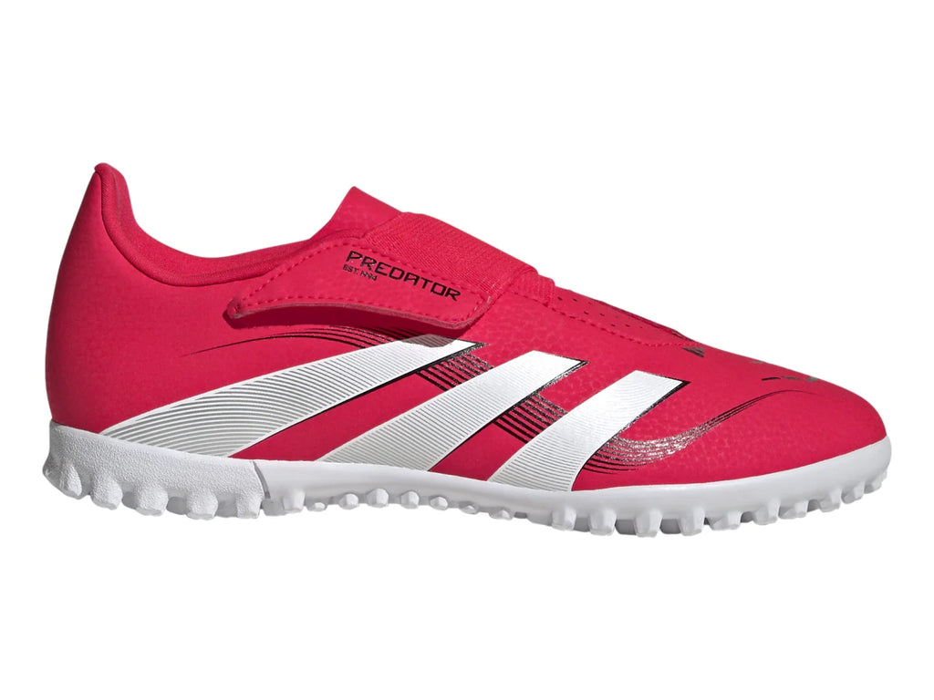 Tenis de Fútbol Adidas Predator Club Rojo y Blanco para Niño