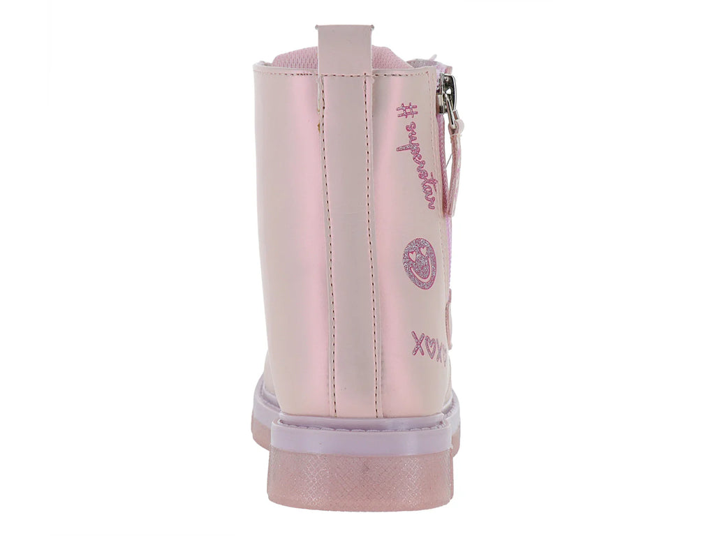 Botas Teen Bambino Rosa con Glitter para Niña