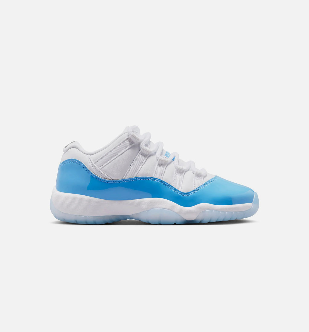 Air Jordan 11 Retro Low University Blue Grade School Lifestyle Shoe White University Blue Black Free Shipping