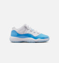 Air Jordan 11 Retro Low University Blue Grade School Lifestyle Shoe White University Blue Black Free Shipping