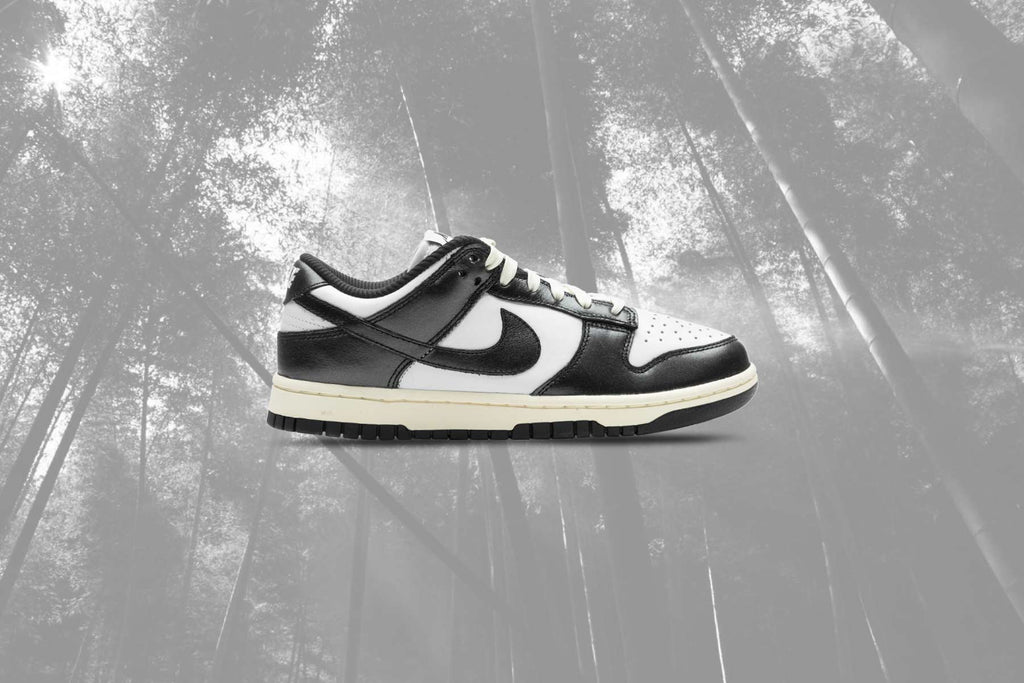 Womens Dunk Low Vintage Panda White Black Coconut Milk