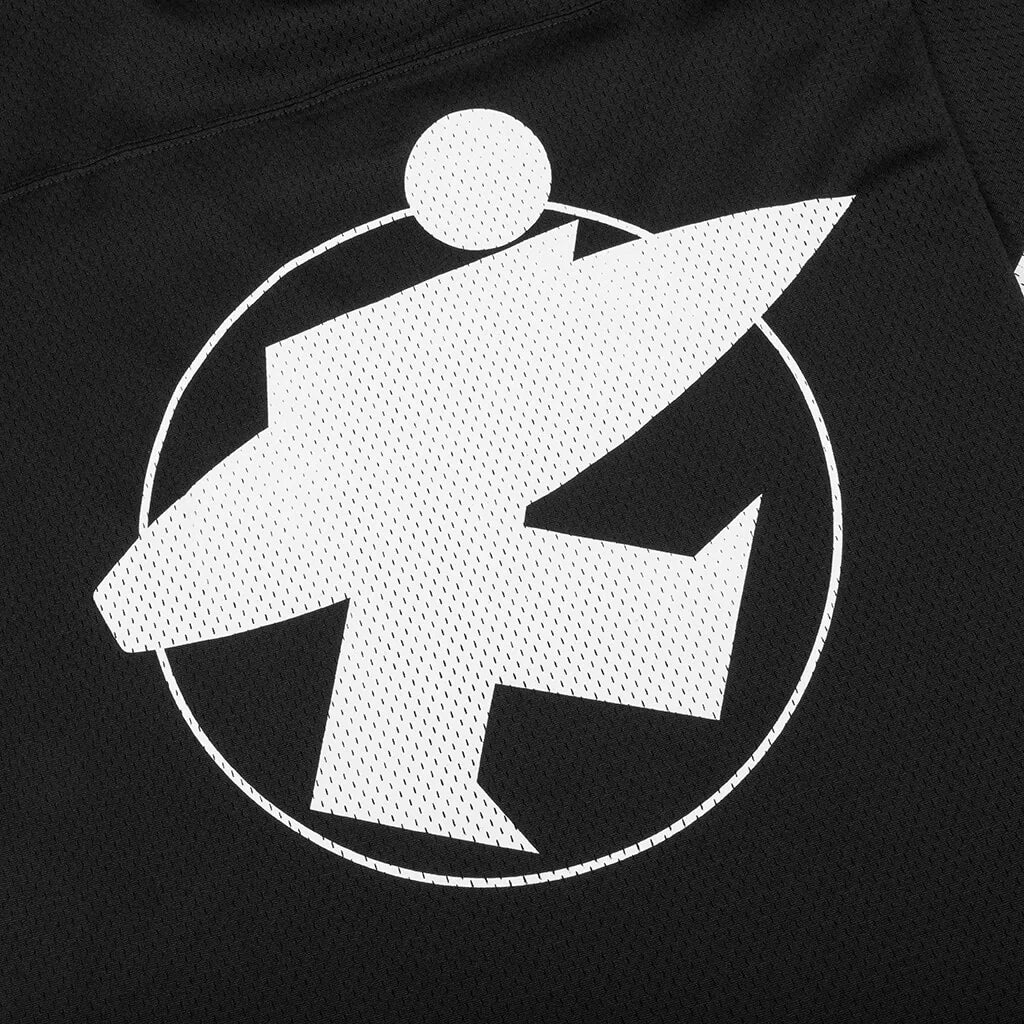 Surfman Mesh Football Jersey Black