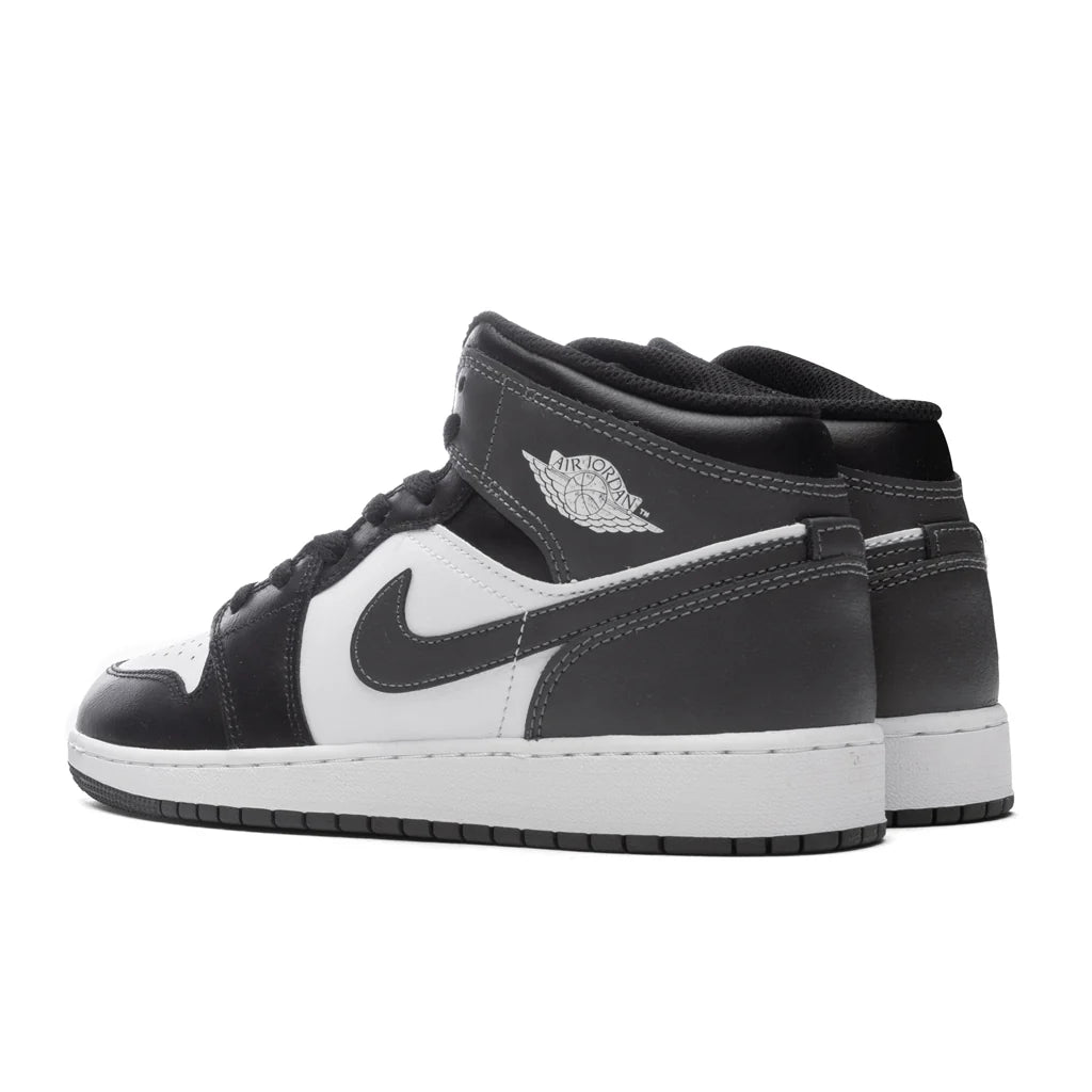 Air Jordan 1 Mid GS Black Iron Grey White