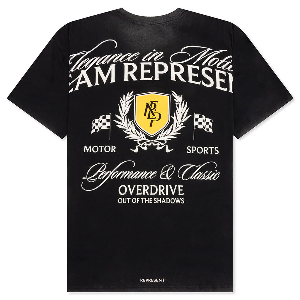 Crest T Shirt Vintage Black