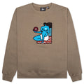 Future Visions Crew Neck Sweatshirt Stone Grey