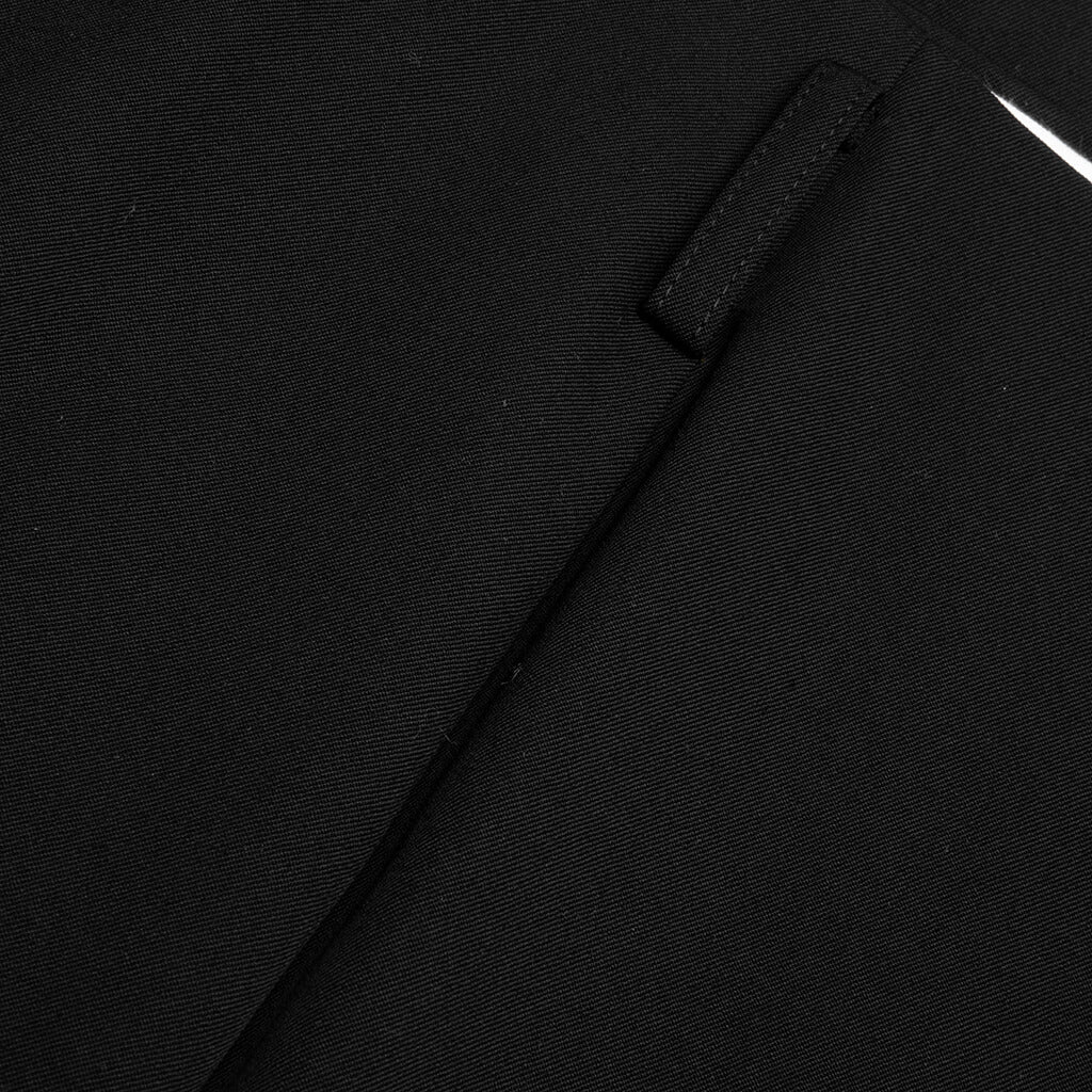 Wool Carrot Pants Black
