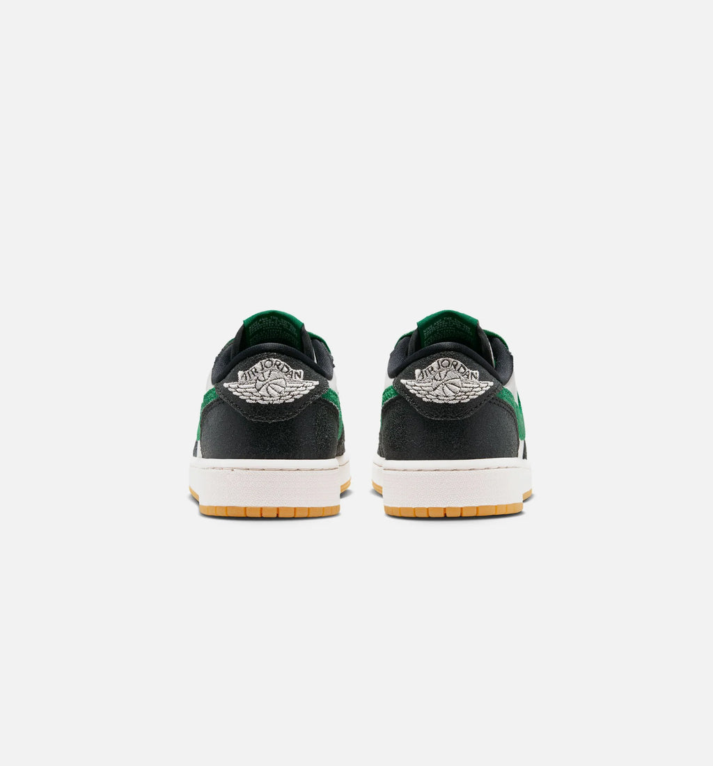 Air Jordan 1 Retro Low OG Phantom And Pine Green Grade School Lifestyle Shoe Phantom Pine Green Black Free Shipping
