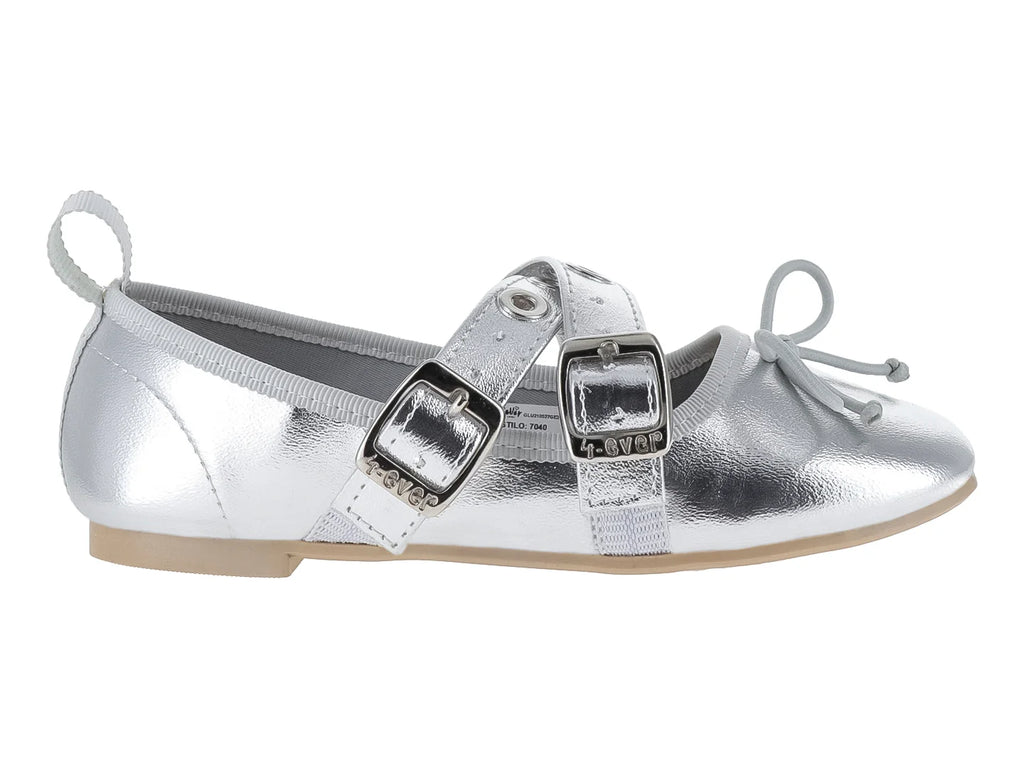 Zapatos Planos 4EVER Plata para Niña