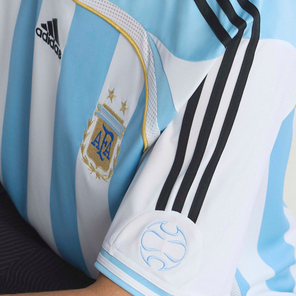 adidas Argentina Home Mens Soccer Jersey 2006 White Blue