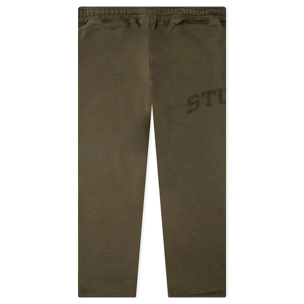 Faded Graphic Fleece Pant Olive