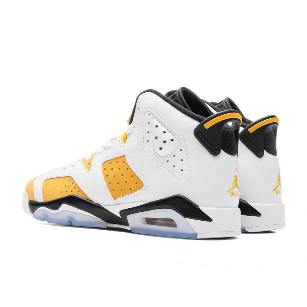 Air Jordan 6 Retro GS White Yellow Ochre Black