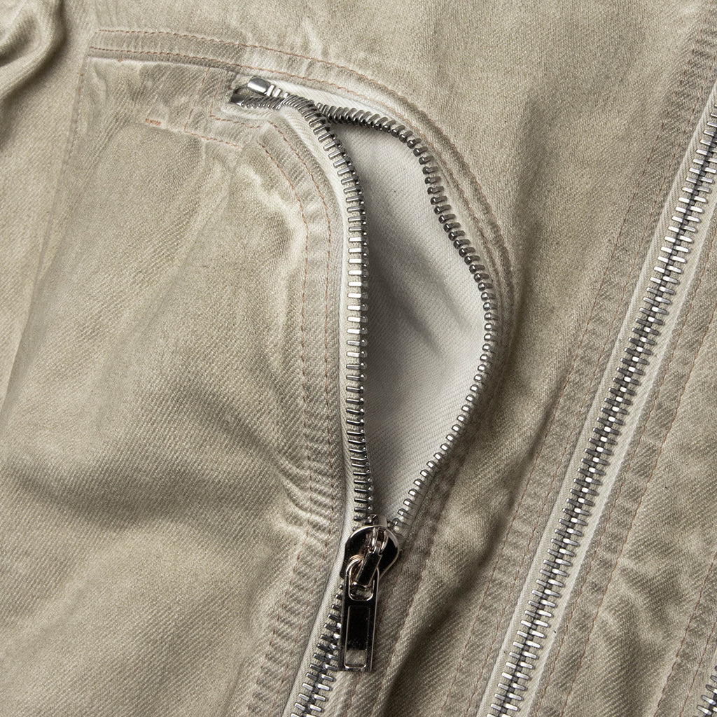Bauhaus Flight Denim Bomber Jacket Sand