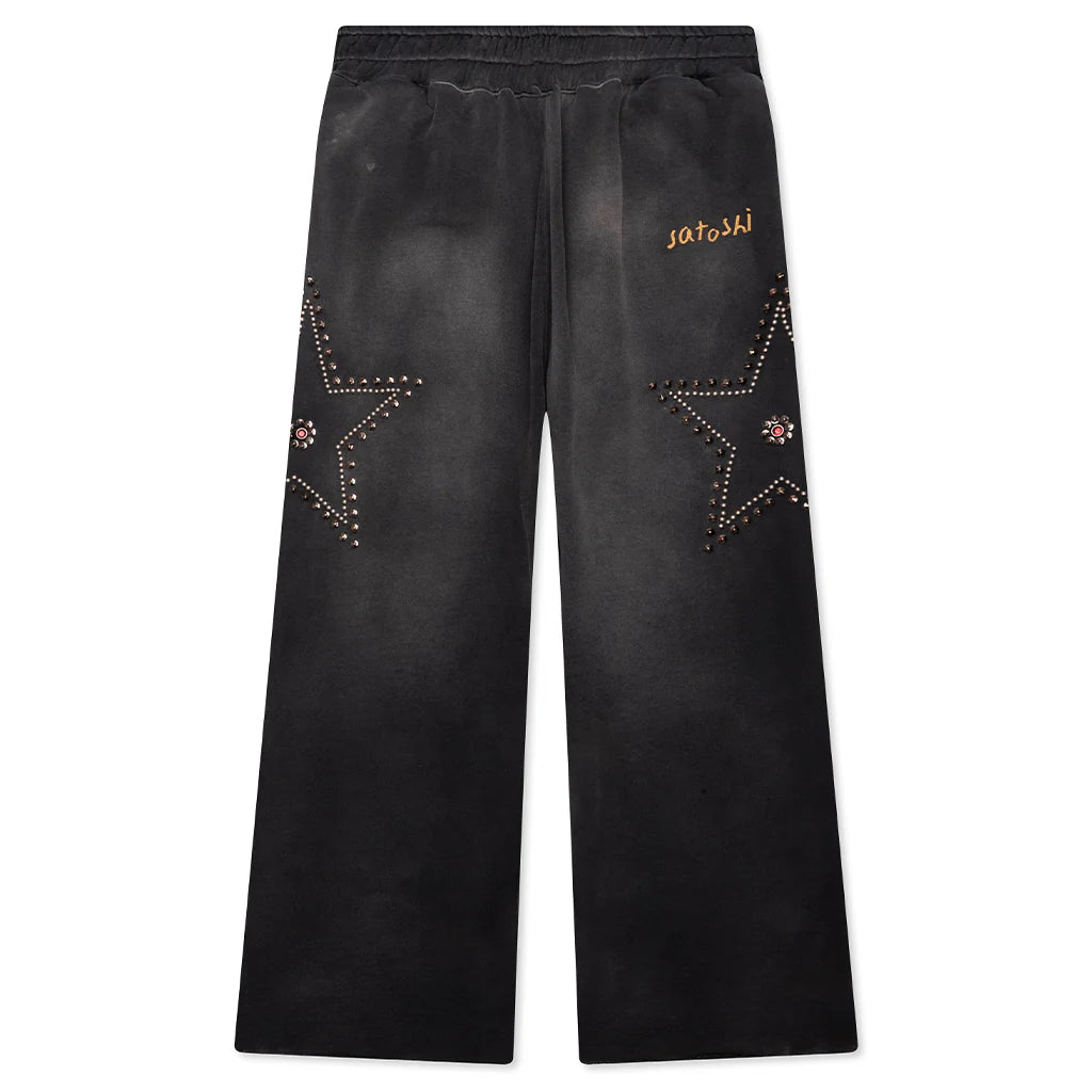 Star Studded Sweatpant Black