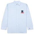 Window Embroidery Shirt Light Blue
