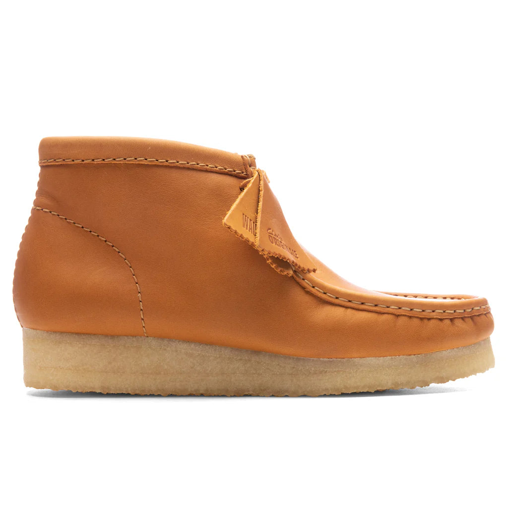 Wallabee Leather Boot Mid Tan