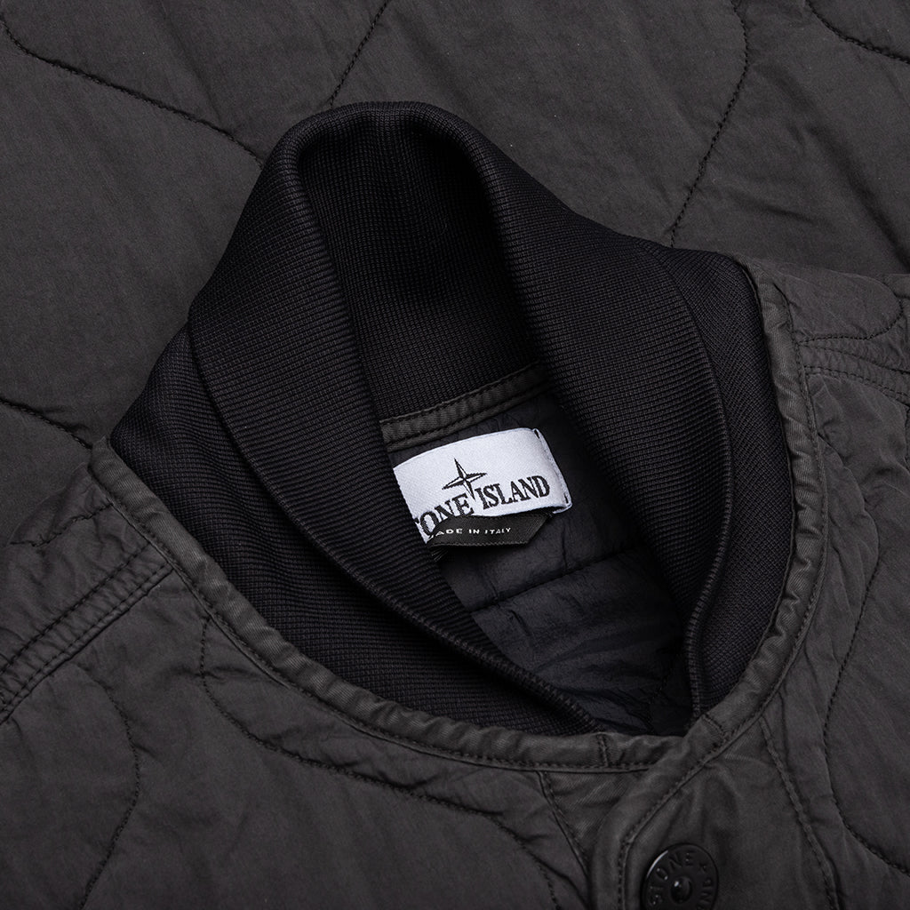 Quilted Nylon Vest Lead Grey