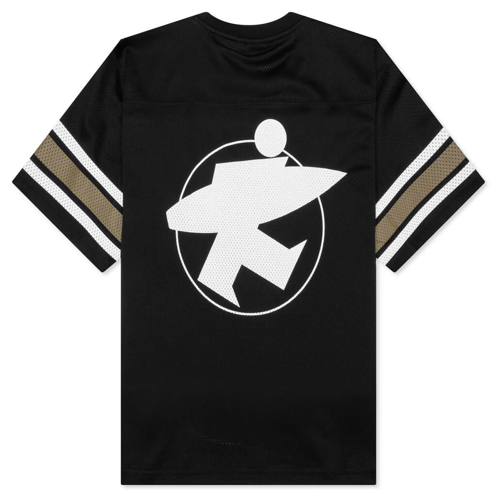 Surfman Mesh Football Jersey Black