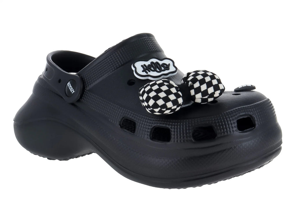 Sandalias Clogs LAZYCOZY Negro para Mujer