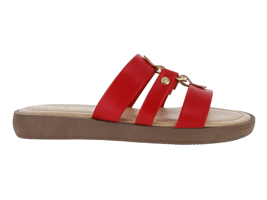 Sandalias Mauri Valero Rojo para Mujer
