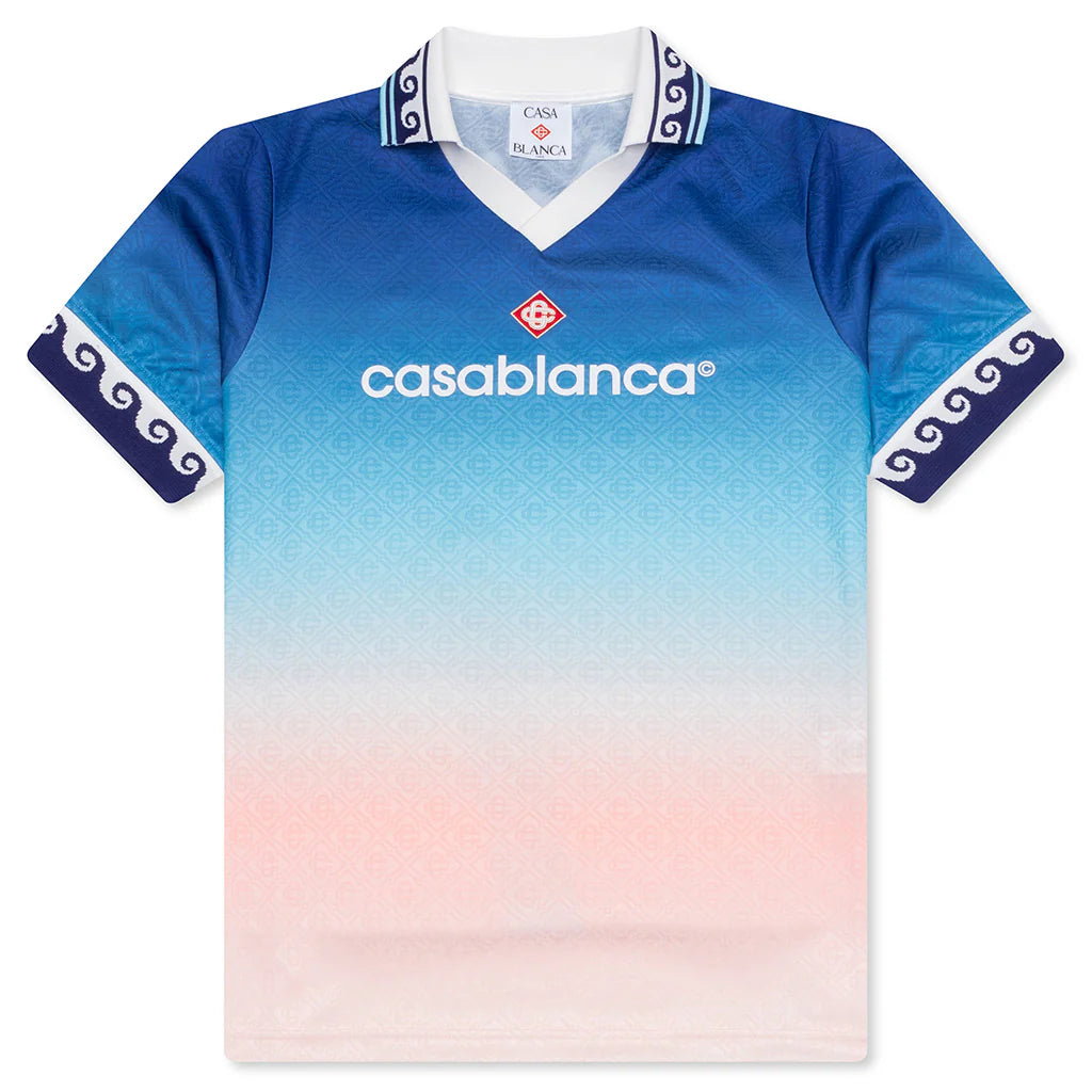 Gradient S S Football Shirt Blue