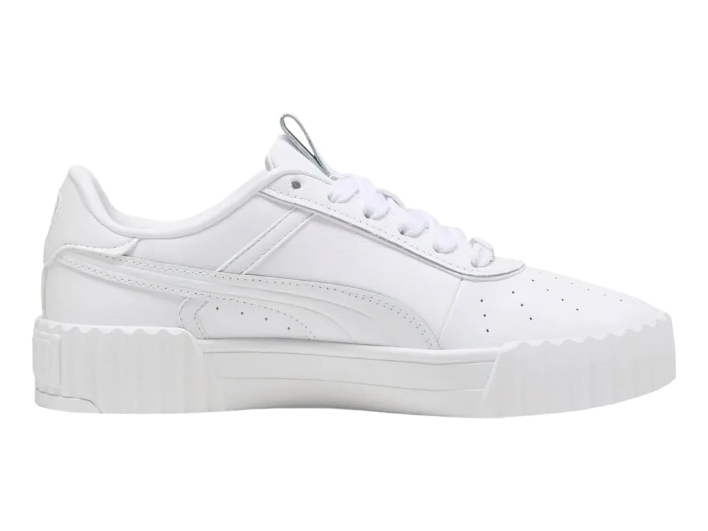 Tenis PUMA Carina 30 Luxe Blanco y Oro para Mujer