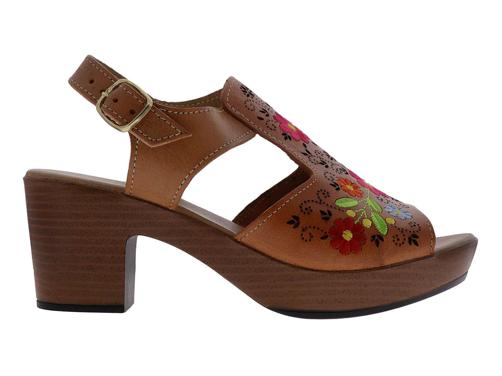 Sandalias Luna Rosa Color Nuez para Mujer