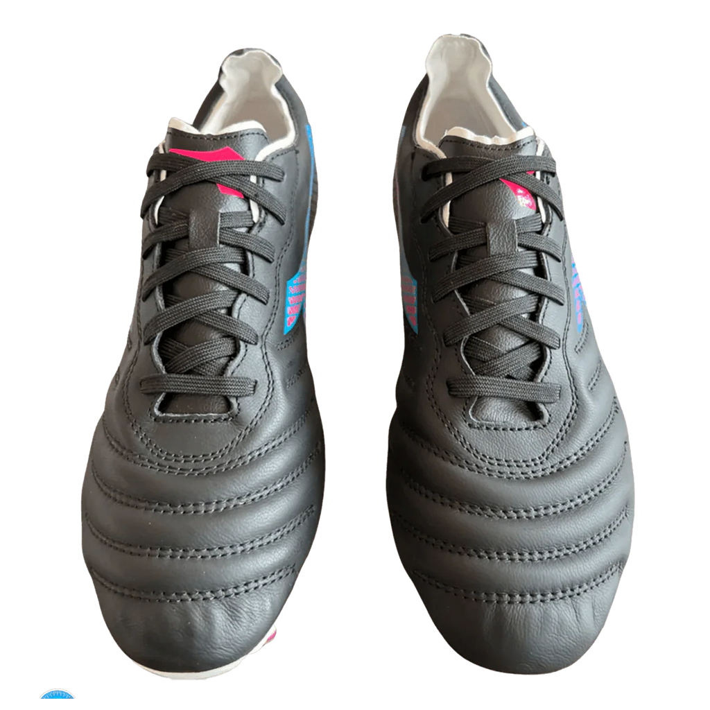 Diadora Brasil Elite GR LT FG Womens Firm Ground Soccer Cleats Black Pink Blue Fluor