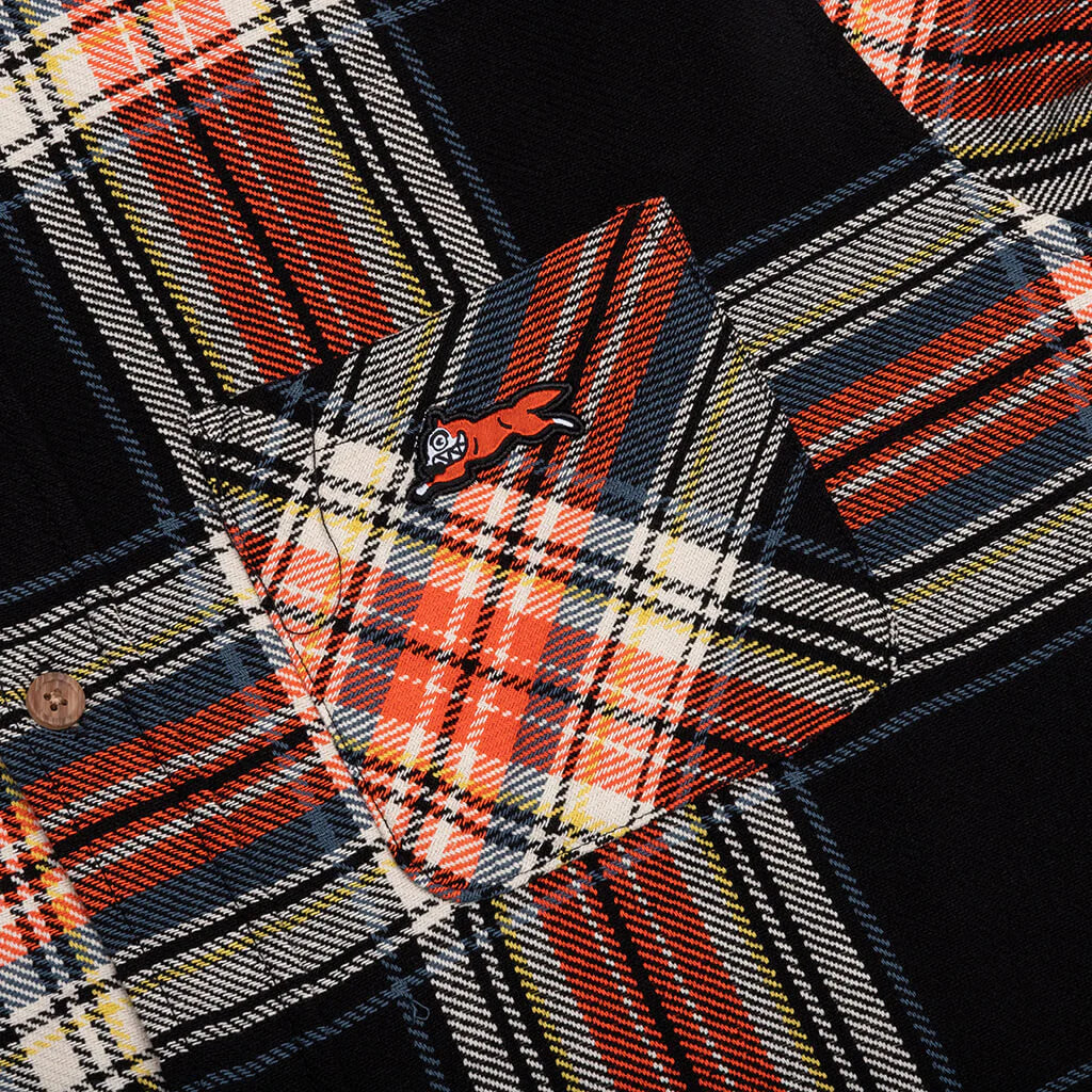 Script L S Woven Plaid