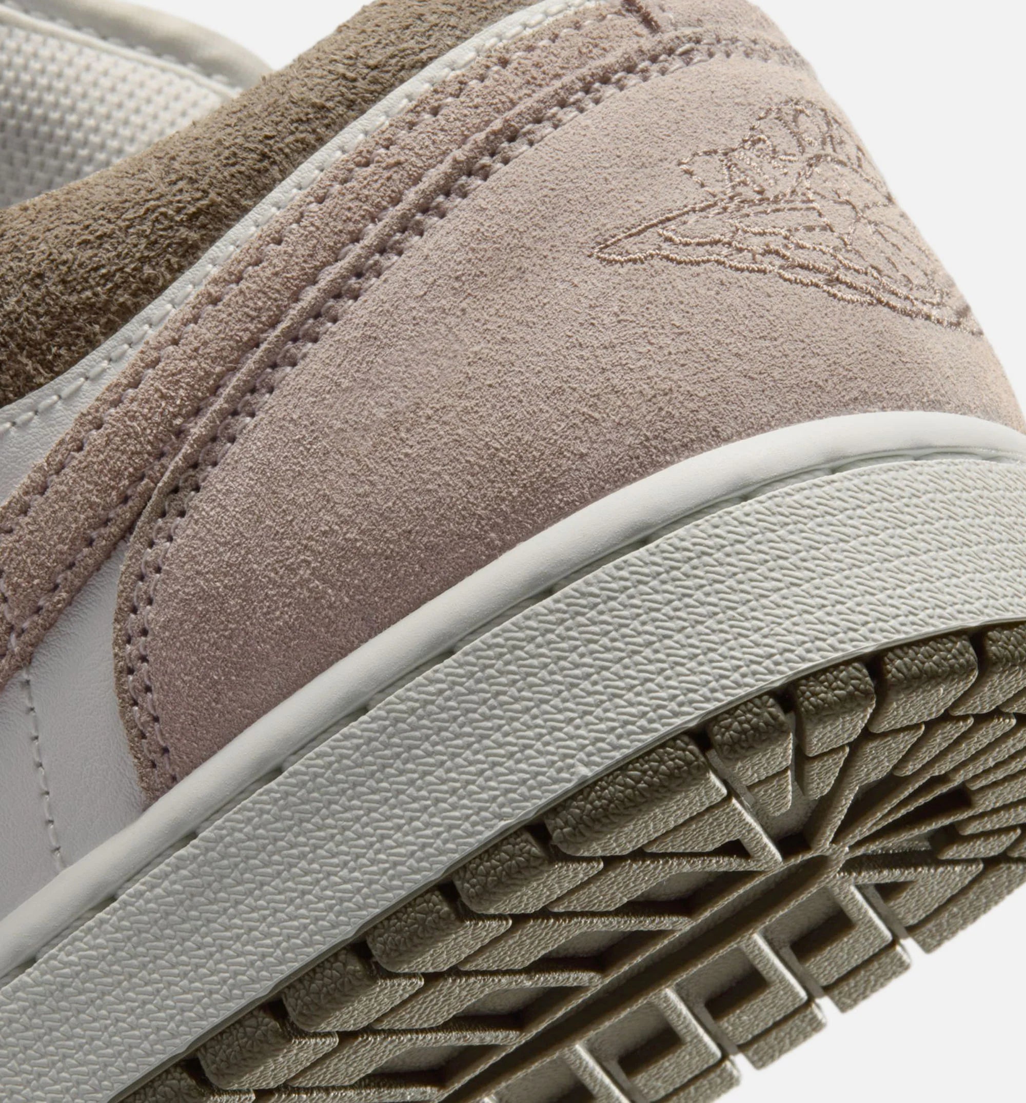 Air Jordan 1 Low Mens Lifestyle Shoe Olive Grey Enigma Stone Summit White