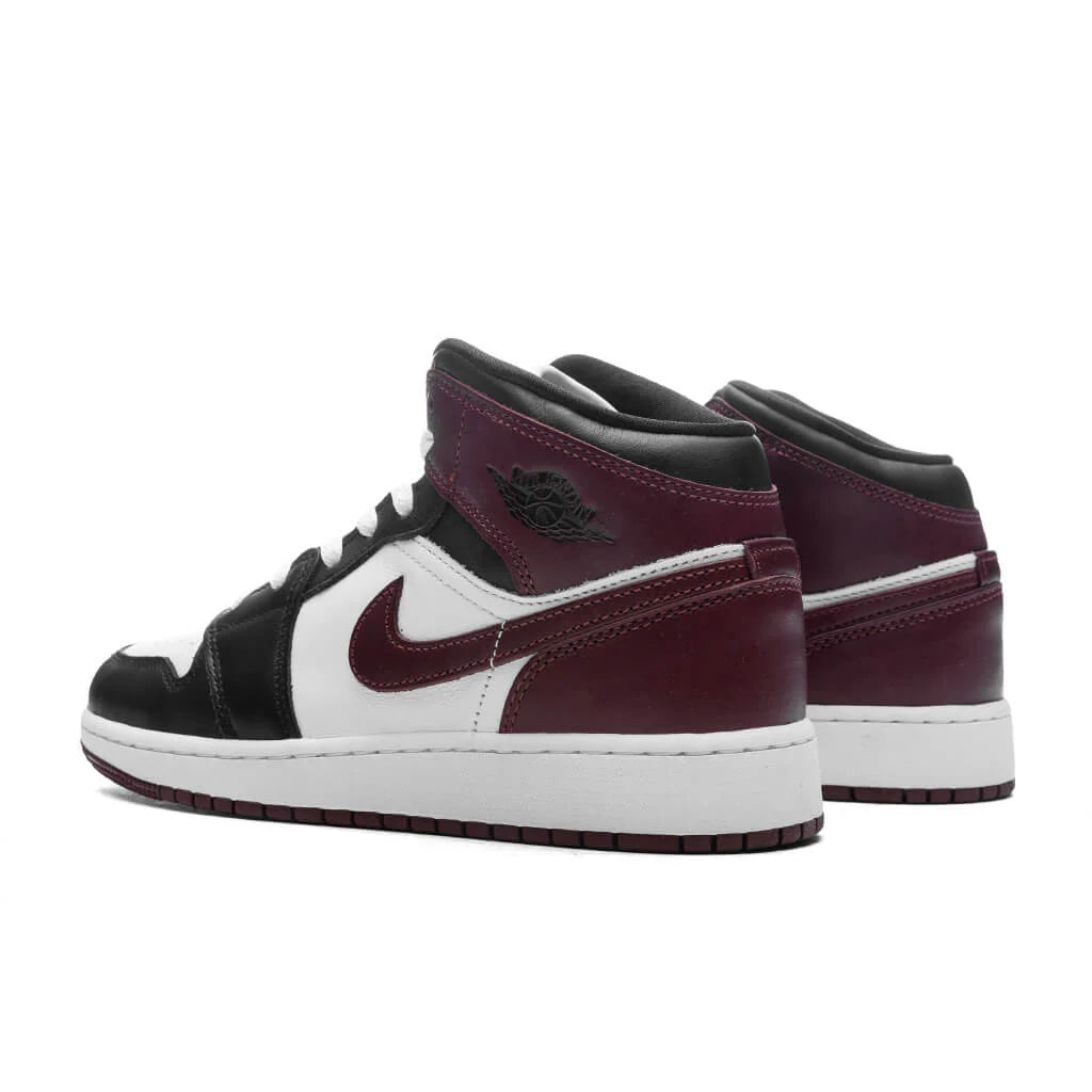 Air Jordan 1 Mid SE GS White Dark Pony Black