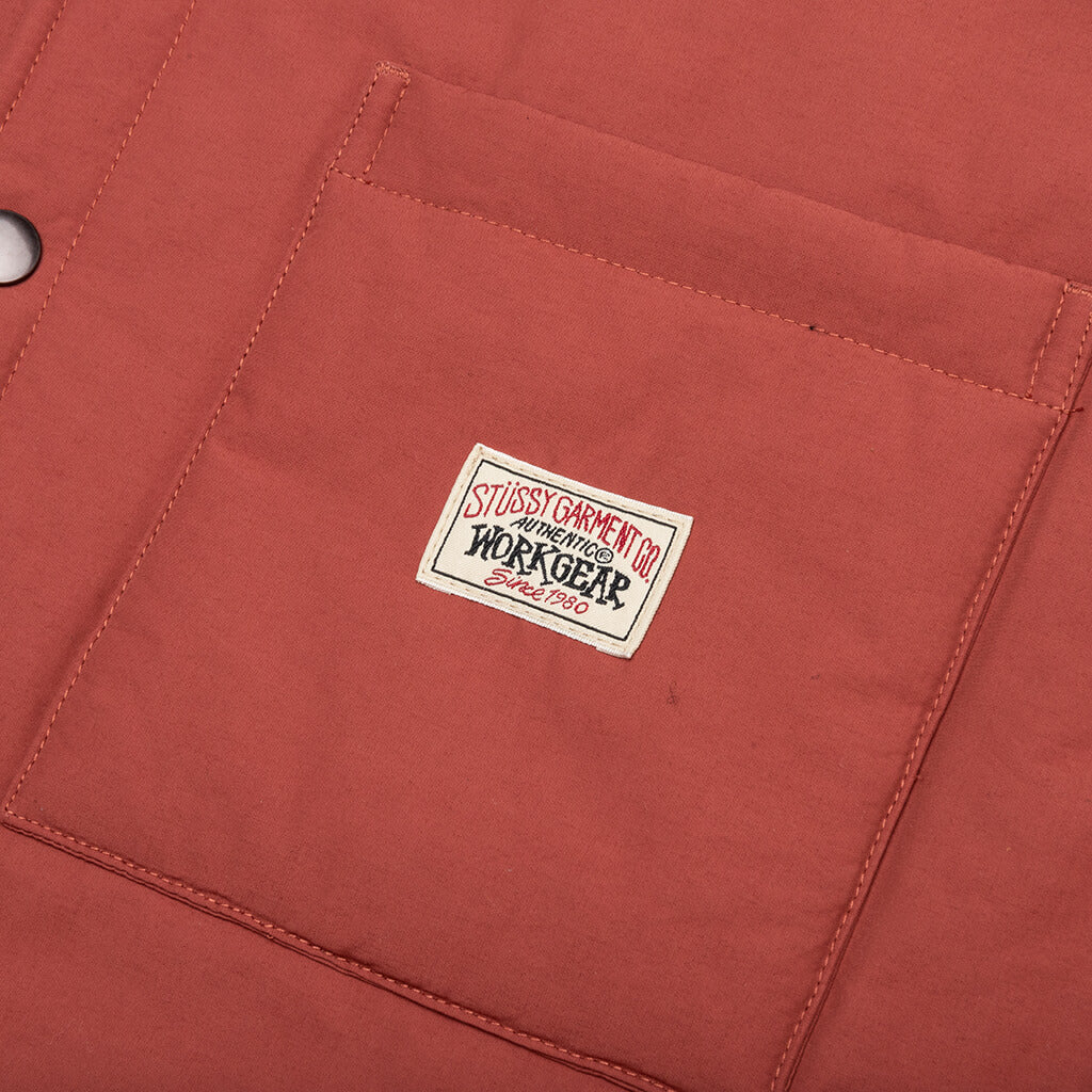 Padded Tech Over Shirt Brick