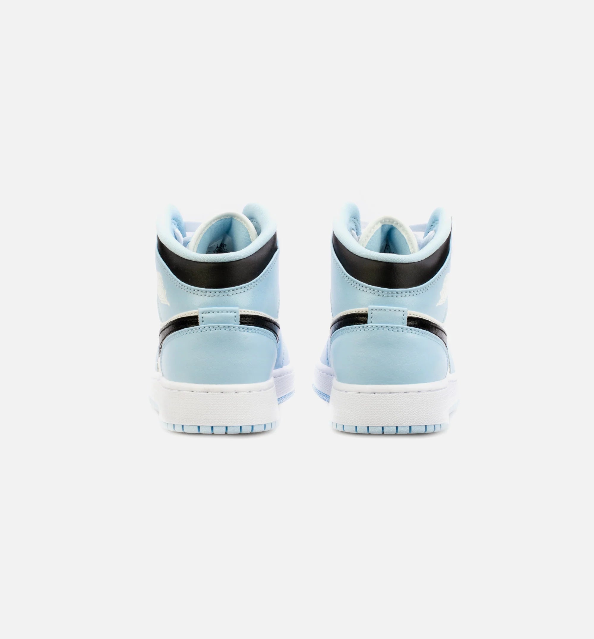 Air Jordan 1 Mid Ice Blue Grade School Lifestyle Shoe Blue Black