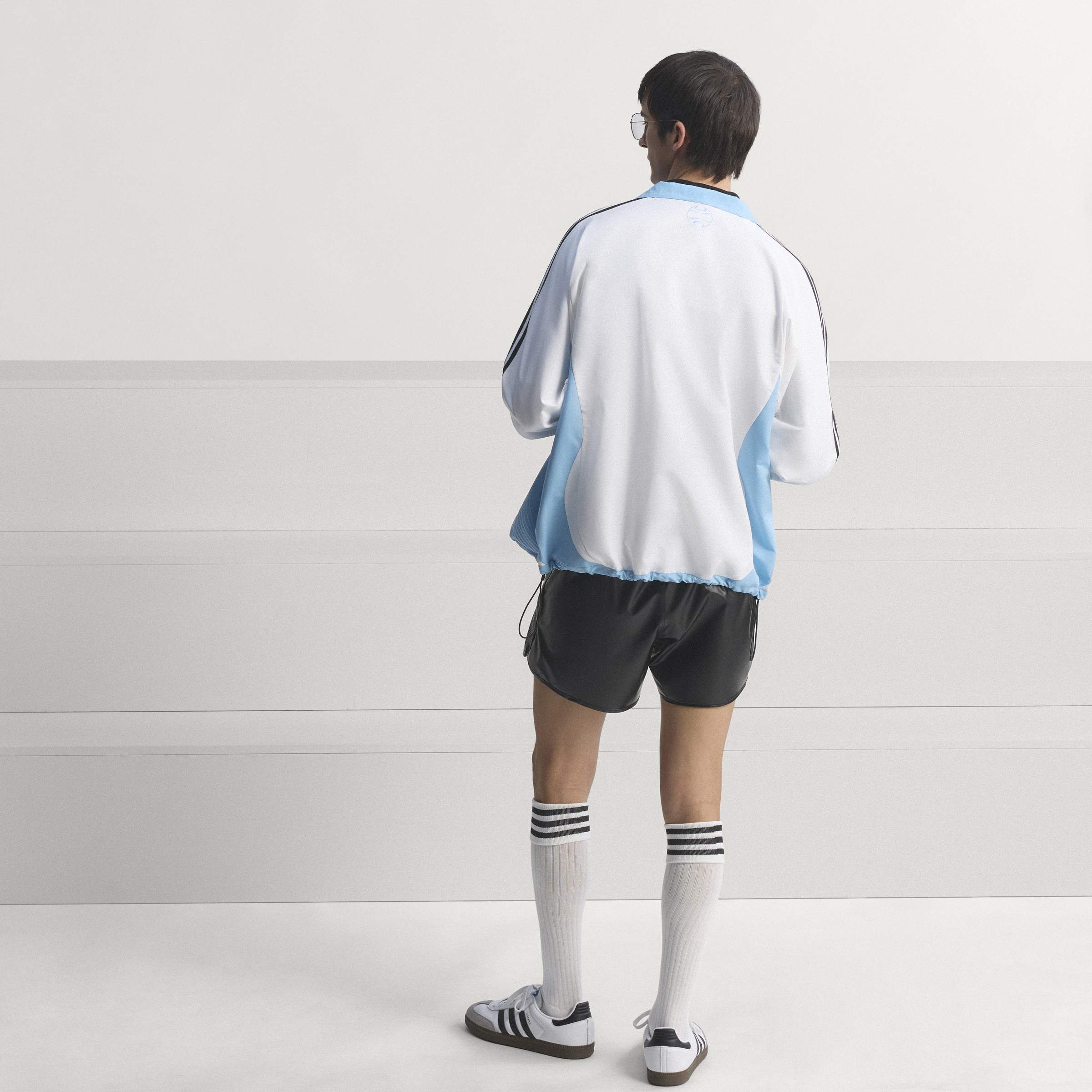 adidas Argentina Home Mens Track Top 2006 White Sky Blue