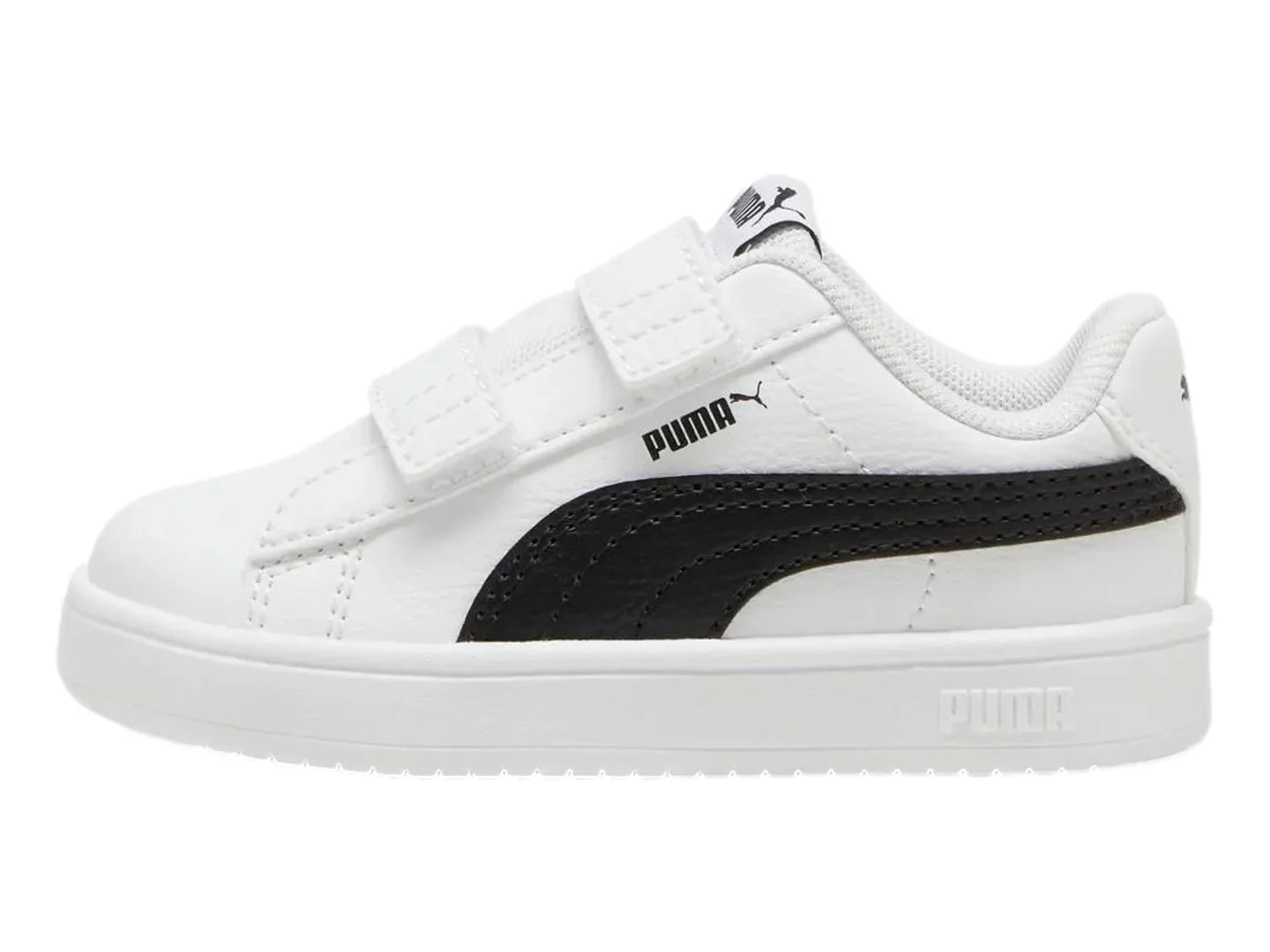 Tenis Puma Rickie Classic V Blanco y Negro para Niño