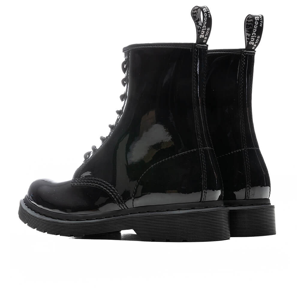 Womens 1460 Patent Lamper Mono Black