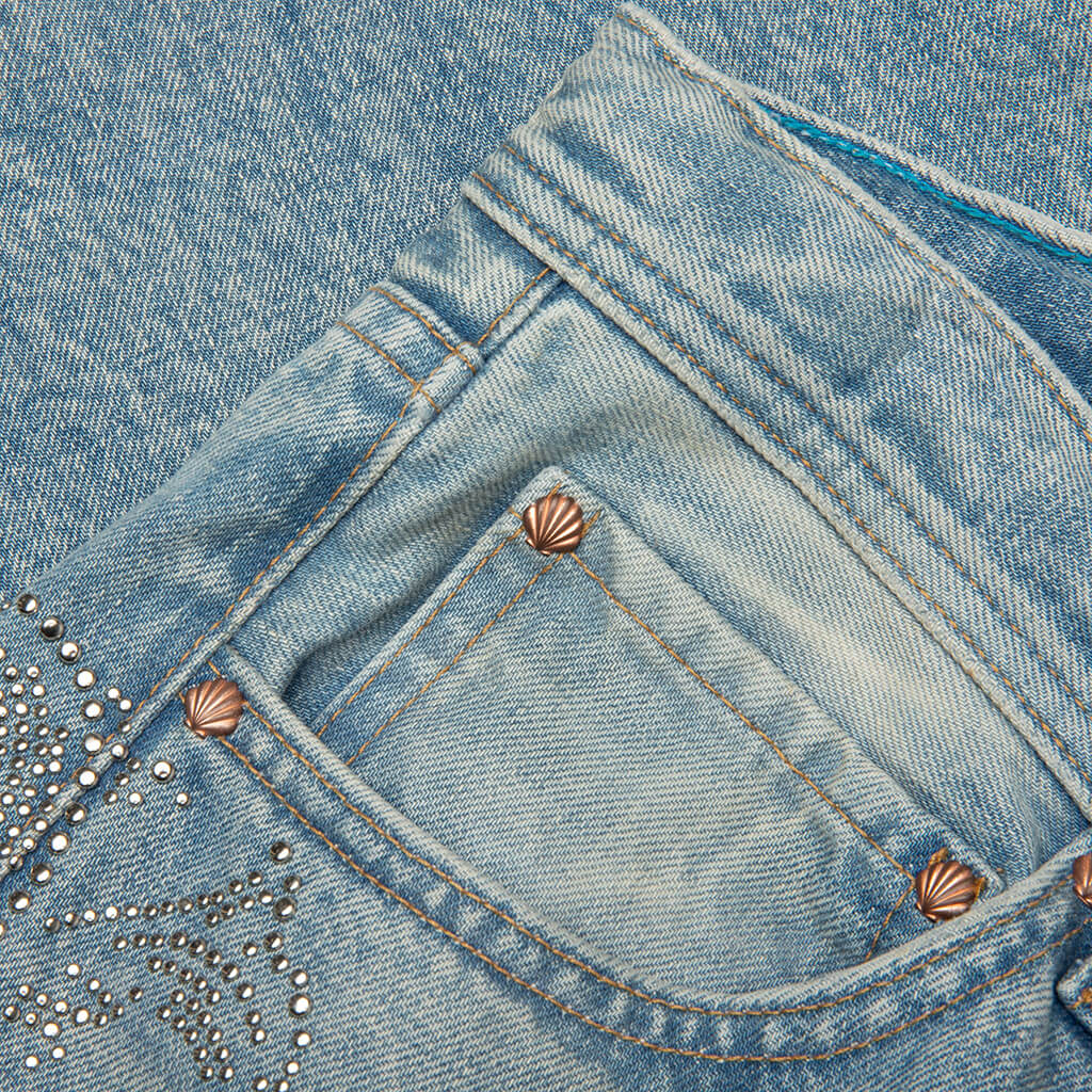 Denim with Chain Jean Medium Blue